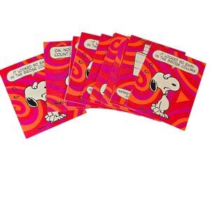 Vintage 70s Snoopy Bridge Score Cards Lot of 11 Hallmark Peanuts Psychedelic USA